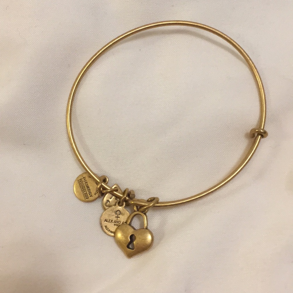 Alex and Ani heart locket bracelet